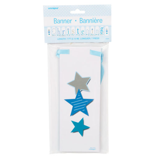 Picture of CHRISTENING BANNER BLUE - 7 FEET